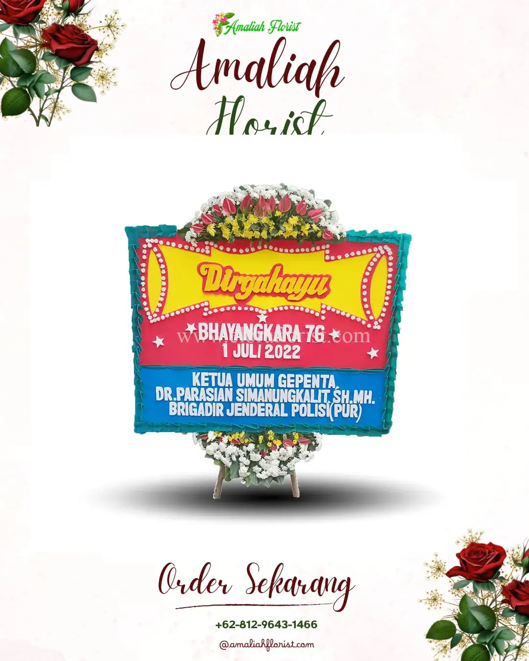 Papan Bunga HUT Ulang Tahun Saguling